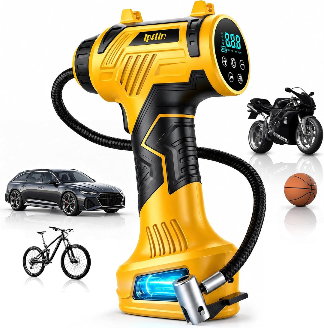 Battery Portable Tire Inflator 150PSI 30L/min - منفاخ دواليب بطارية