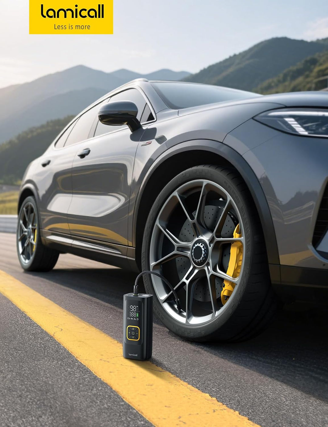Battery Portable Tire Inflator 150PSI 30L/min - منفاخ دواليب بطارية