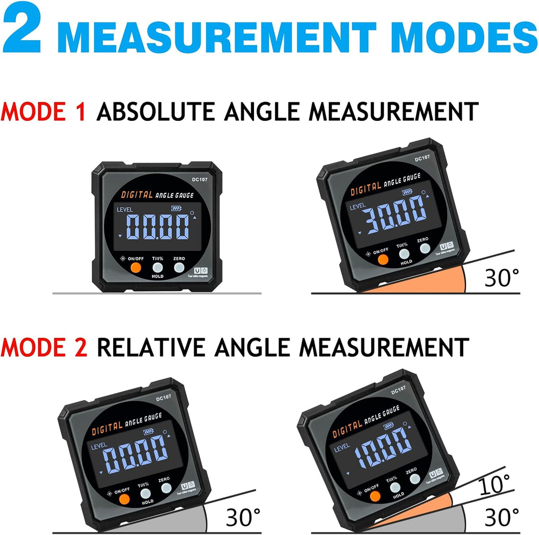 Digital Angle Inclinometer Magnetic Dual Laser - زيبا ديجيتال لقياس الزوايا