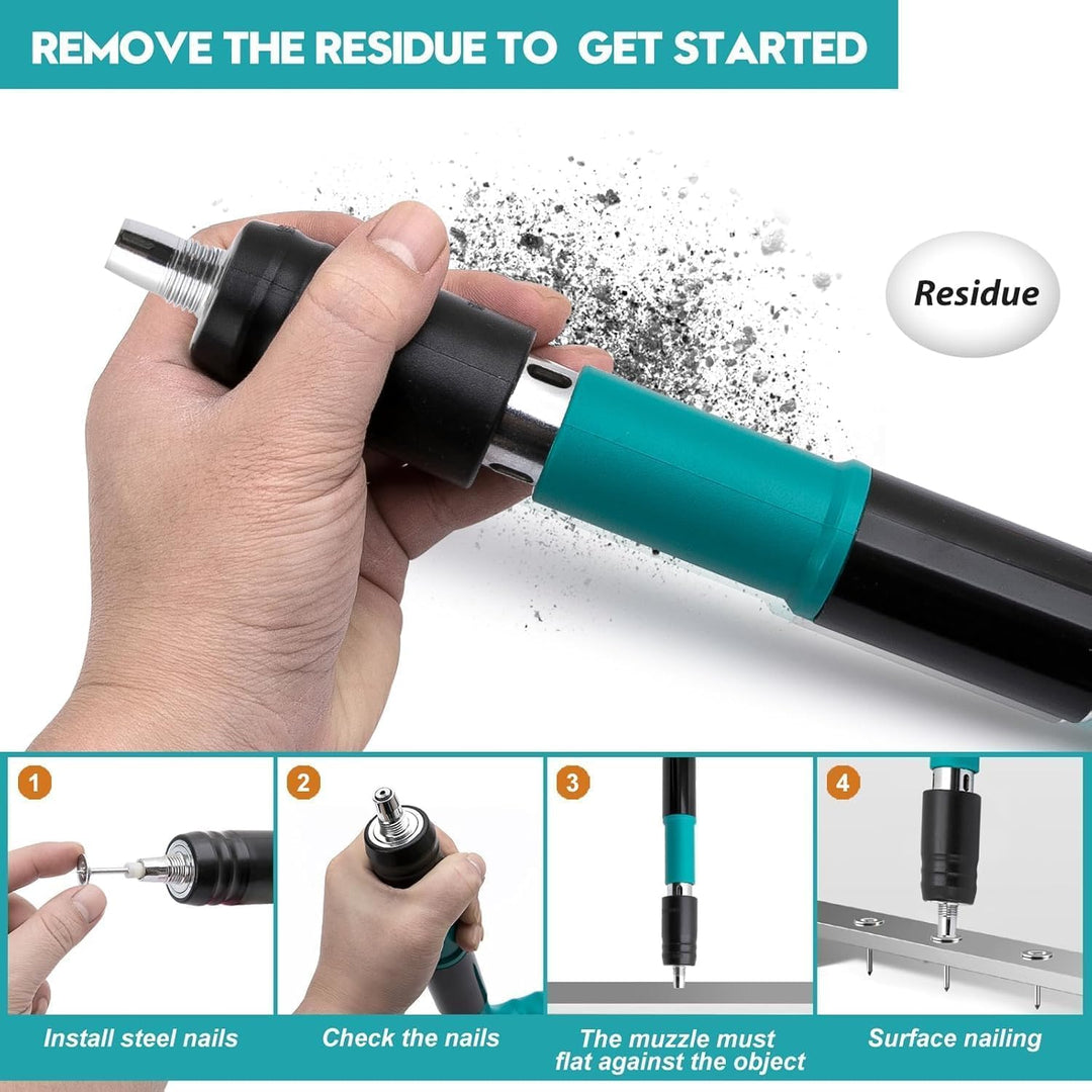 Manual Concrete Nail Gun Kit for Concrete and Brick - فرد تبشيم