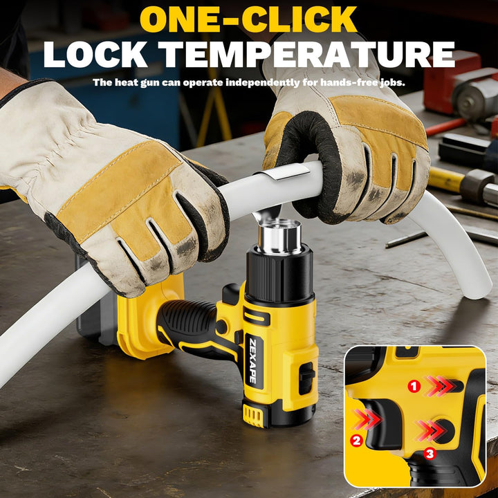 20V Lithium-Ion Battery Heat Gun - سشوار البطارية