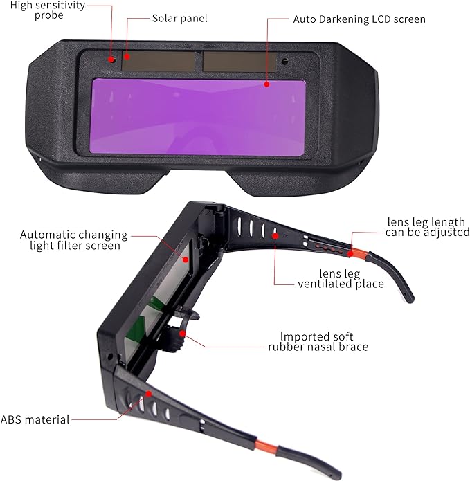 Automatic Welding Glasses - نظارات لحام أوتوماتيكية ذاتية التعتيم