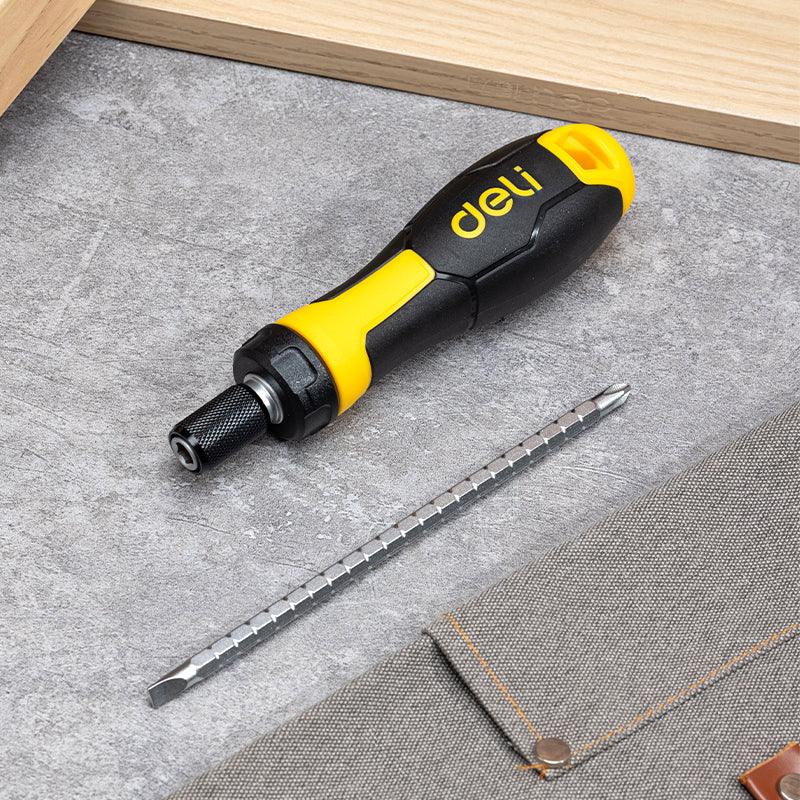 2 In 1 Ratchet Screwdriver (6.35x180mm) - مفك براغي بمفتاح جَزْر 2 في 1