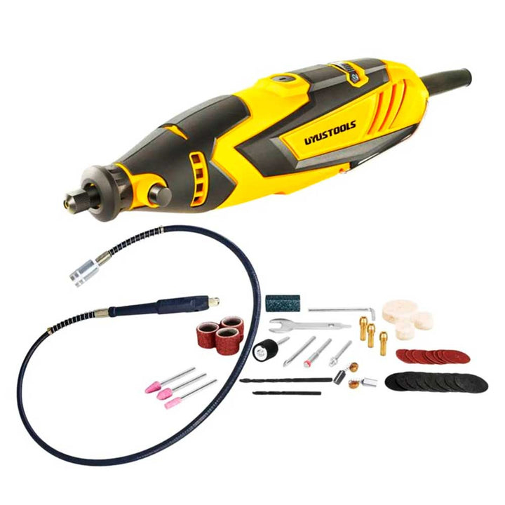 135W Mini Grinder Rotary Tool 42Pcs Set - طقم مكنة حفر وتنظيف مع رؤوس