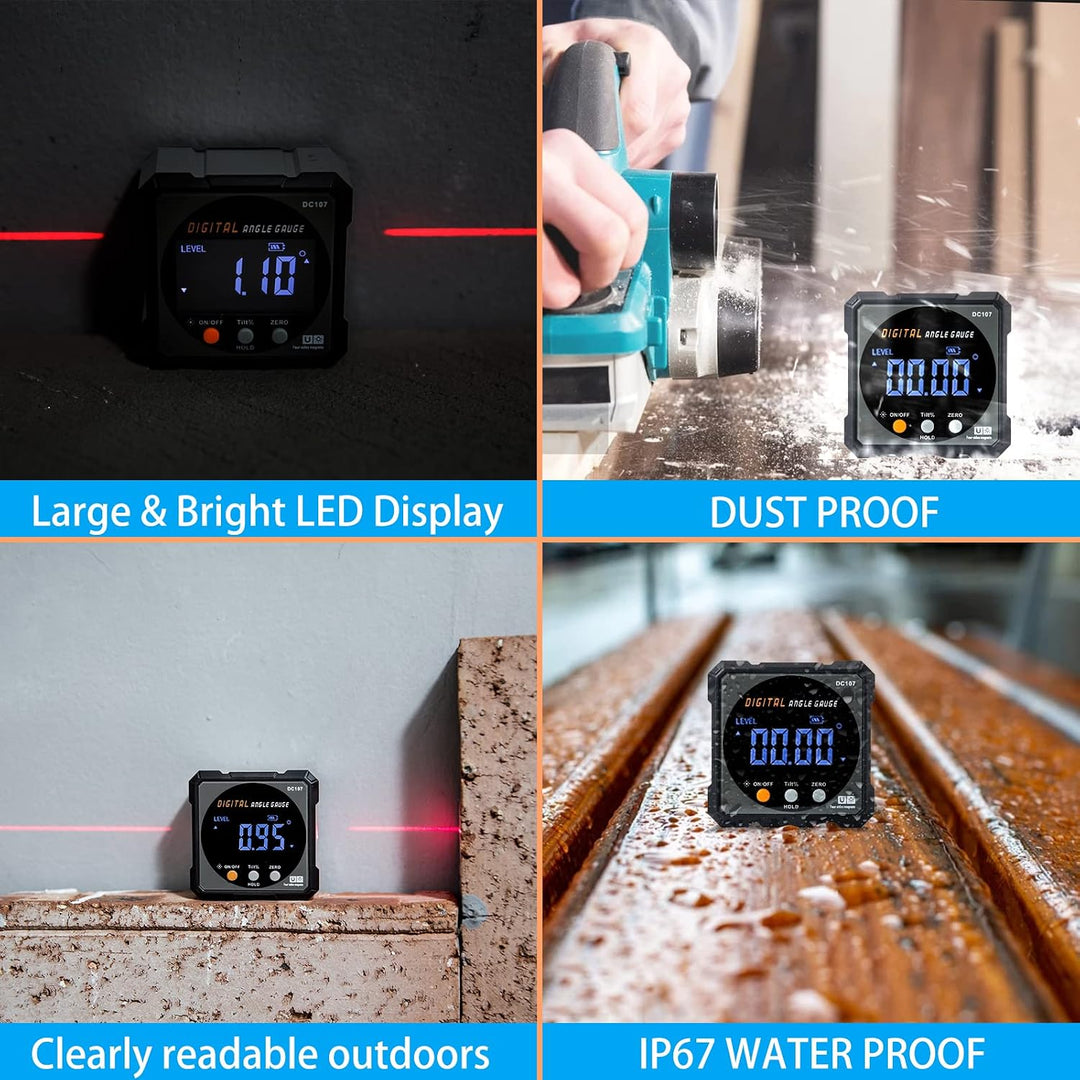 Digital Angle Inclinometer Magnetic Dual Laser - زيبا ديجيتال لقياس الزوايا