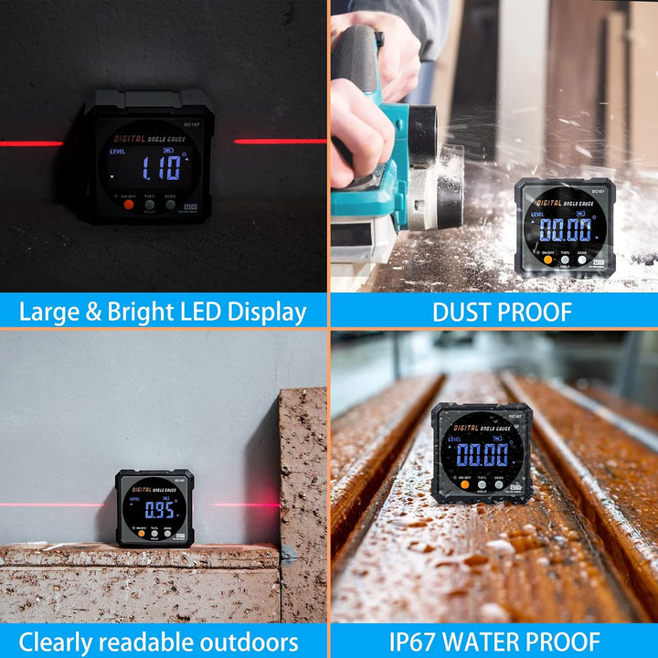 Digital Angle Inclinometer Magnetic Dual Laser - زيبا ديجيتال لقياس الزوايا