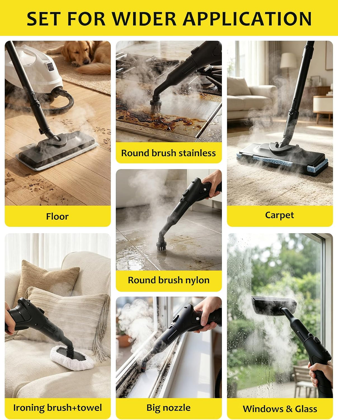 2000W Industrial Electric Steamer (Steam Cleaner) - ستيمر تنظيف كهربائي 2000 واط