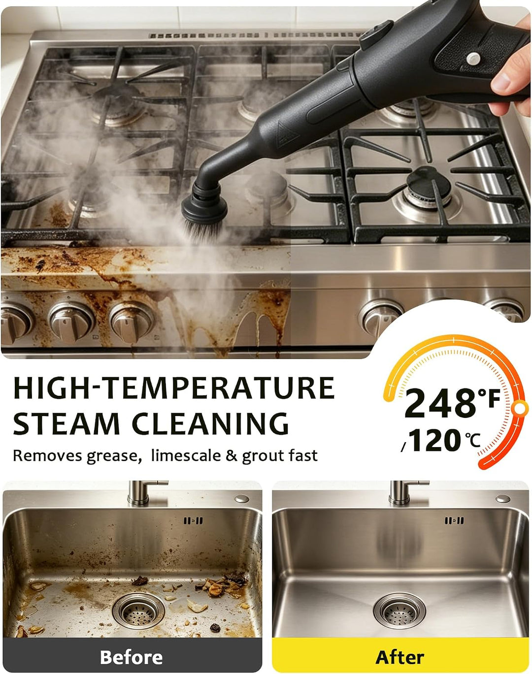 2000W Industrial Electric Steamer (Steam Cleaner) - ستيمر تنظيف كهربائي 2000 واط