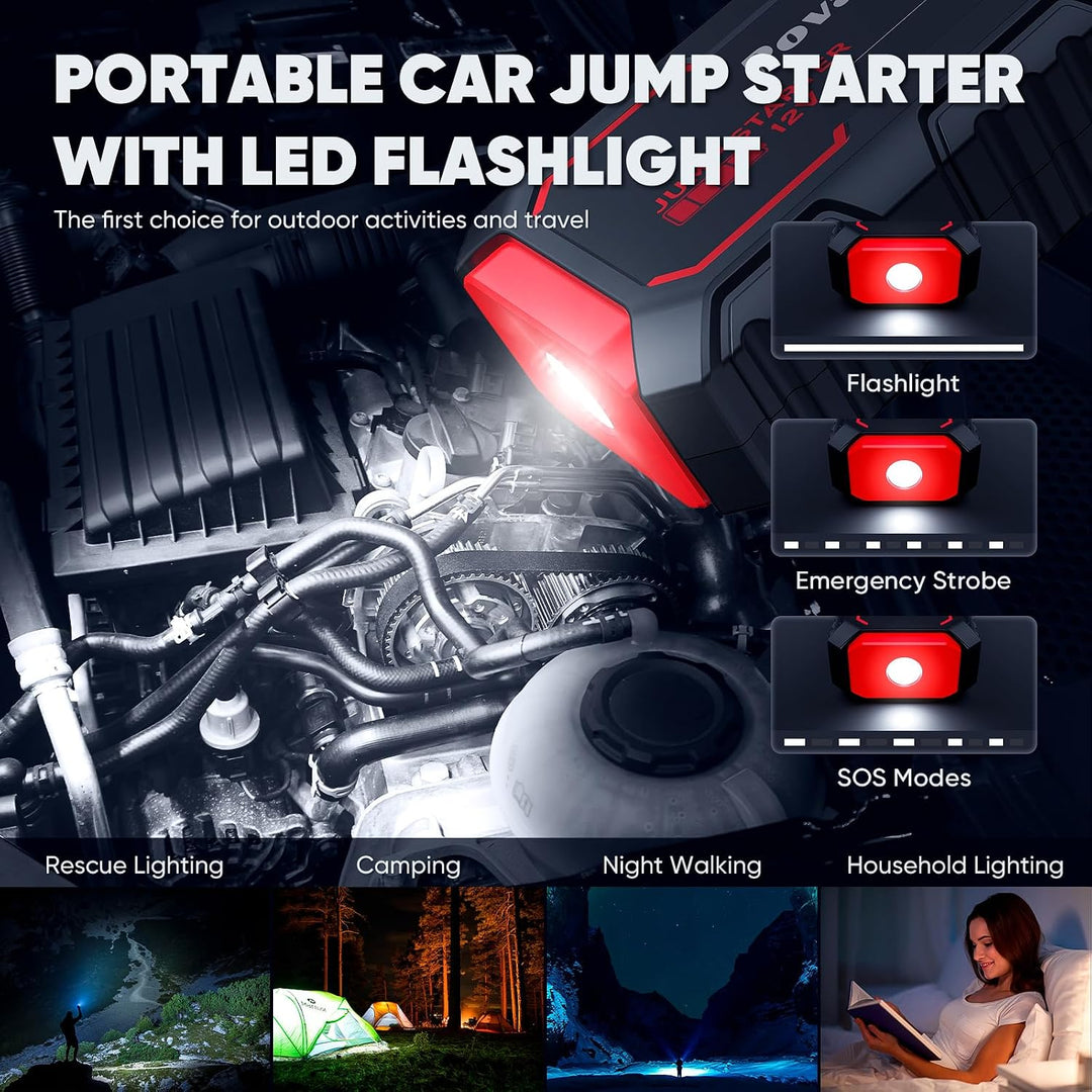 Emergency Battery Jump Starter 600A - جهاز تشغيل بطارية السيارة