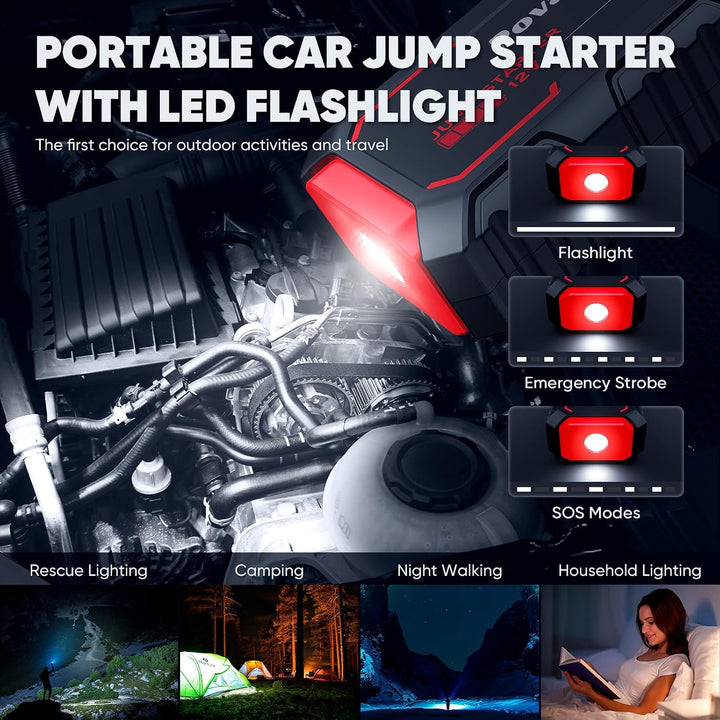 Emergency Battery Jump Starter 600A - جهاز تشغيل بطارية السيارة
