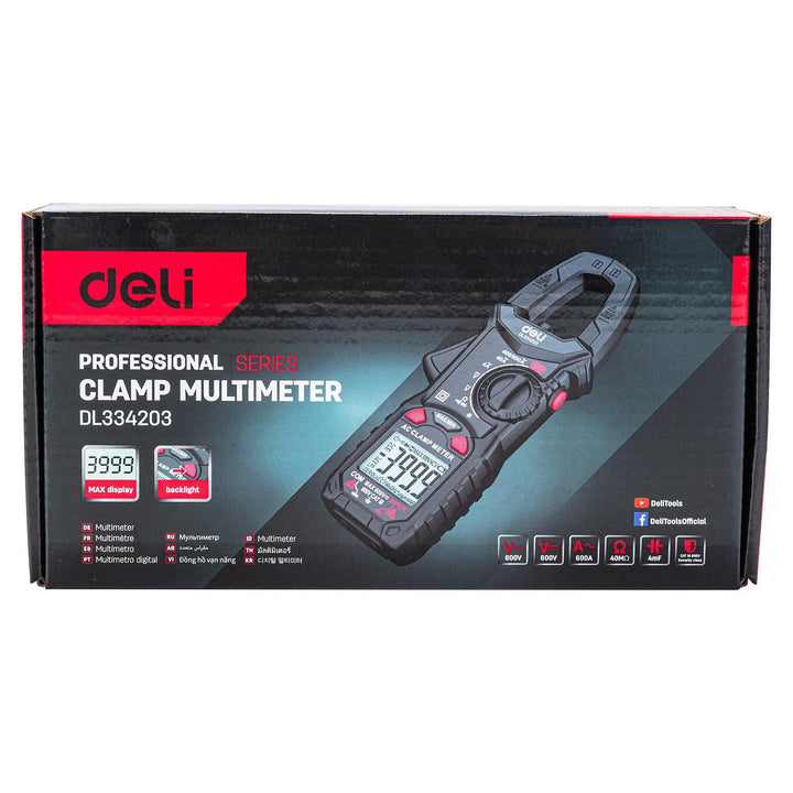 Clamp-On Digital Multimeter (CAT III 600V) (Red Series) -   كلامبميتر ديجيتال