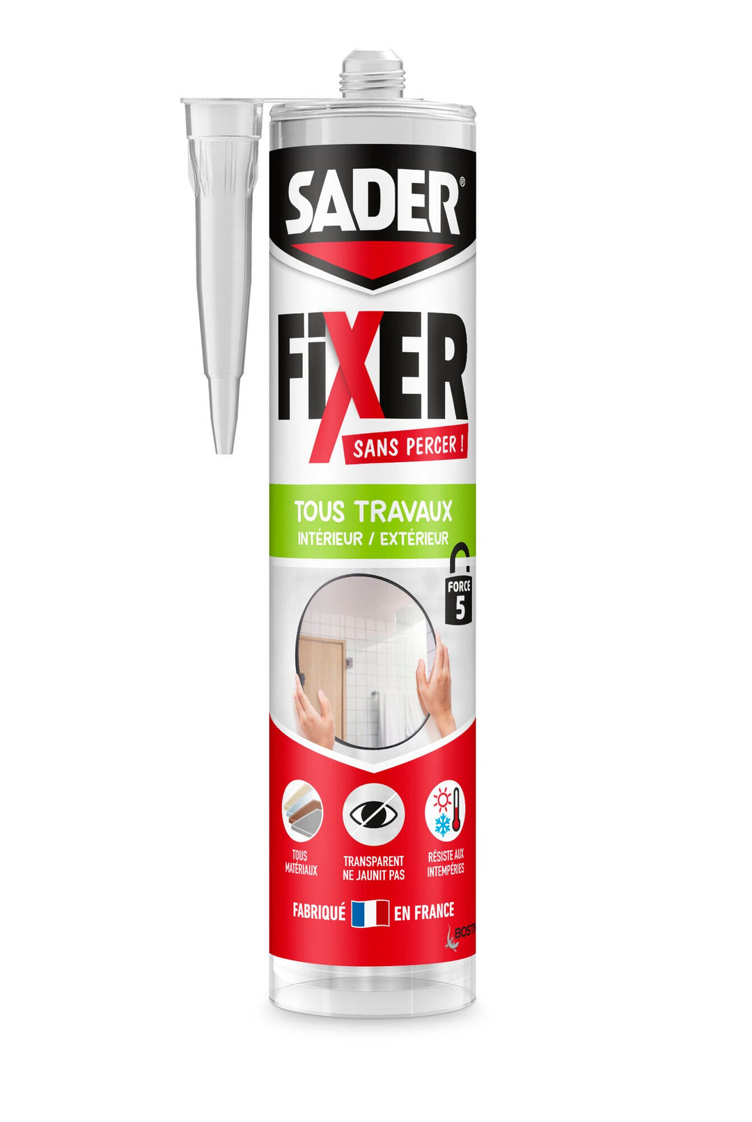 Sader Transparent Fixer Silicone – Made in France