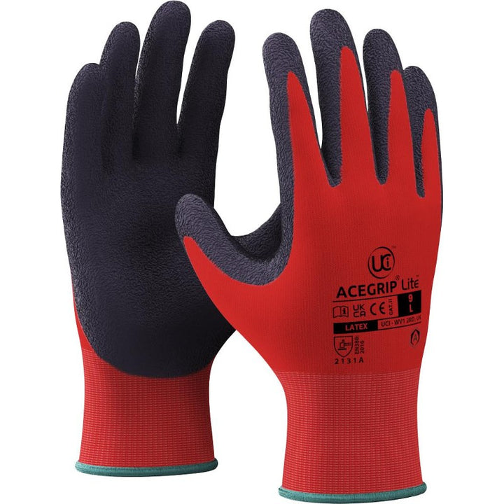 Heavy Duty Latex Gloves (12 Pairs) Size XL - قفازات لاتكس
