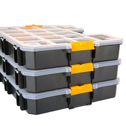 15" Parts Organizer Stackable 37.5x31.4x5 cm