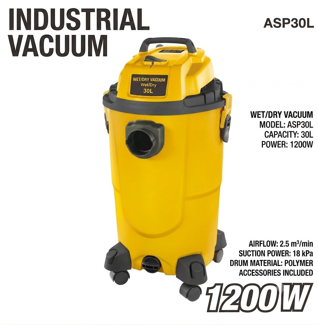 30L Vacuum Cleaner 1200W - مكنسة فاكييوم