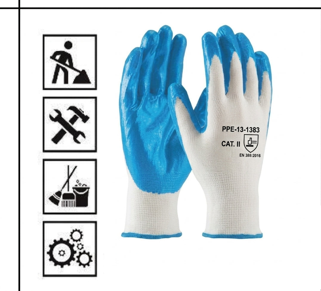 Nitrile Dipped Gloves Heavy Duty