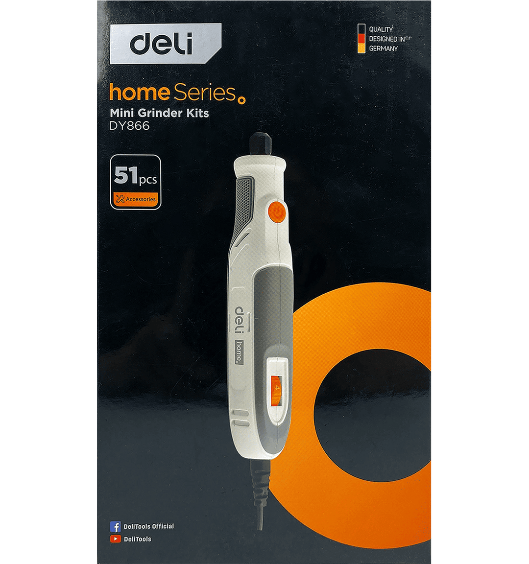 Deli 18V Mini Grinder Kit (51pcs) - مقدح نواعم
