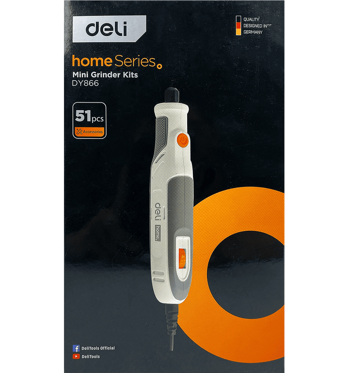 Deli 18V Mini Grinder Kit (51pcs) - مقدح نواعم