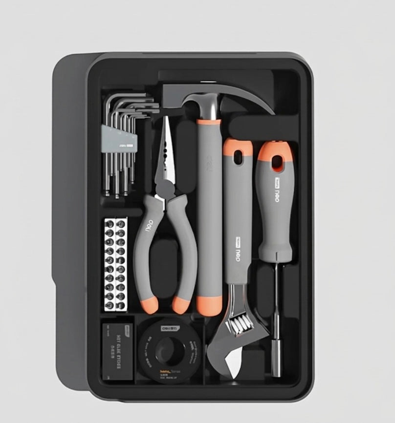 Deli 34-Piece Installation Tool Set (Home Series) - 34Pcs مجموعة عدة منزلية