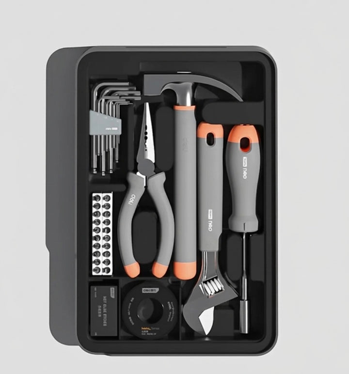 Deli 34-Piece Installation Tool Set (Home Series) - 34Pcs مجموعة عدة منزلية