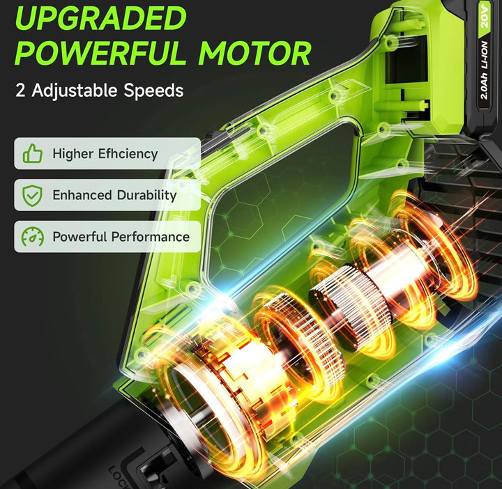 20V Battery Leaf Blower with Speed Control - منفاخ أوراق حديقة بطارية 20 فولت