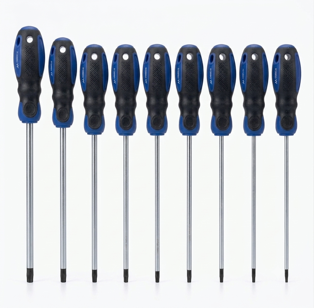 7pcs Magnetic Torx Screwdrivers Set 25cm - طقم مفكات توركس نجميّة 7 قطع بطول 25 سم