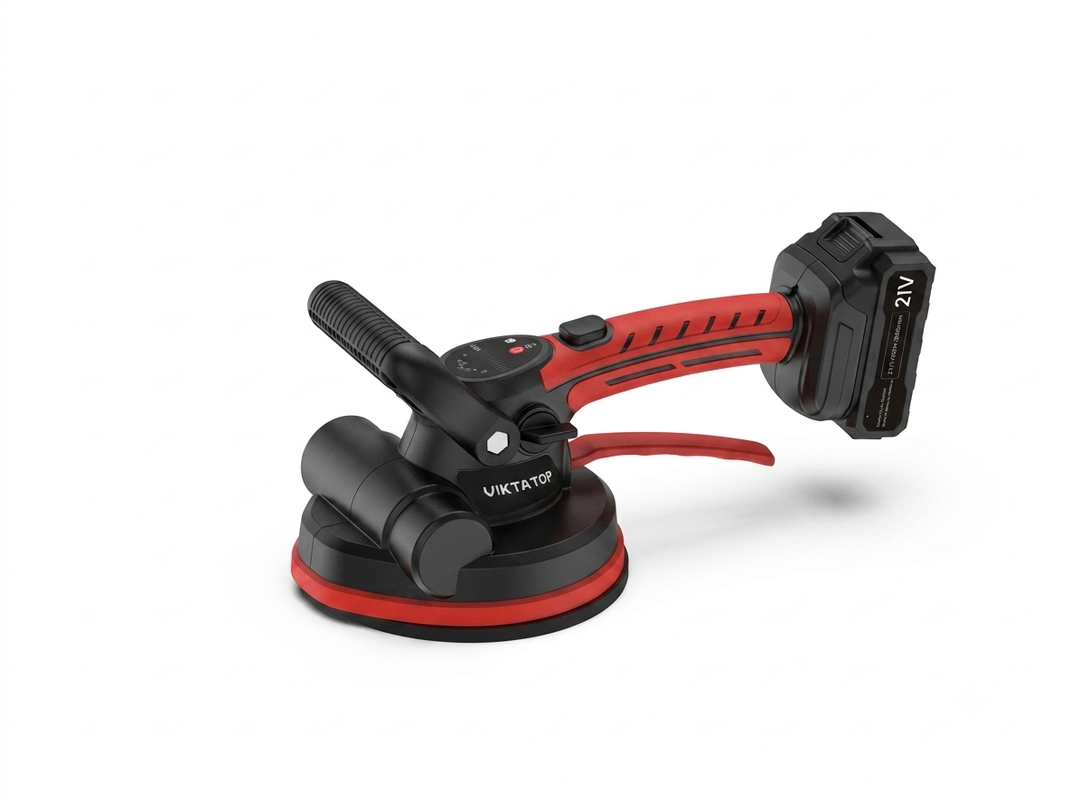 21v Cordless Tile Vibrator with Suction - رِجّاج بلاط عَالبطارية مع شفط