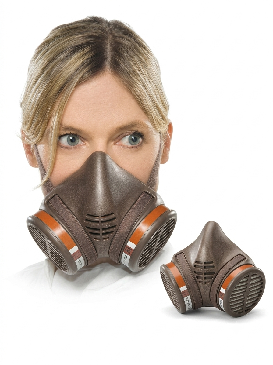 Moldex Reusable Respirator Half Mask - ماسك نصّ وجه للتنفّس قابل لإعادة الاستخدام