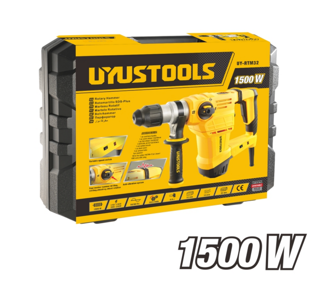 1500W Rotary Hammer SDS Plus - كومبرسور برم وتكسي