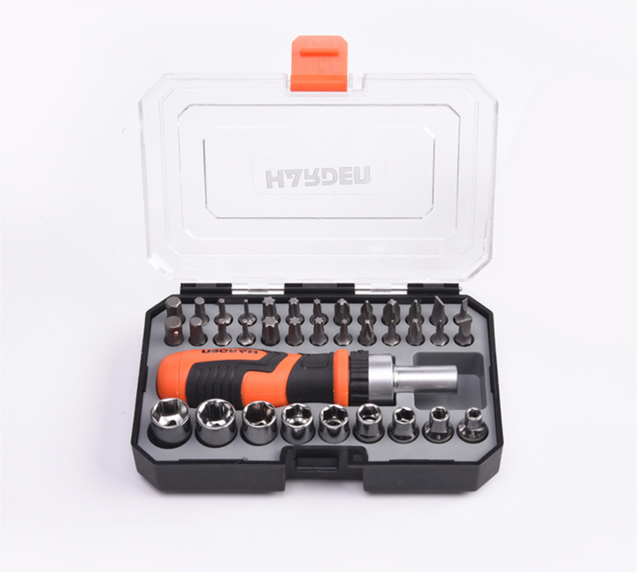 39Pcs Ratchet Screwdriver & Bits Set - طقم مفك طقطاق مع رؤوس