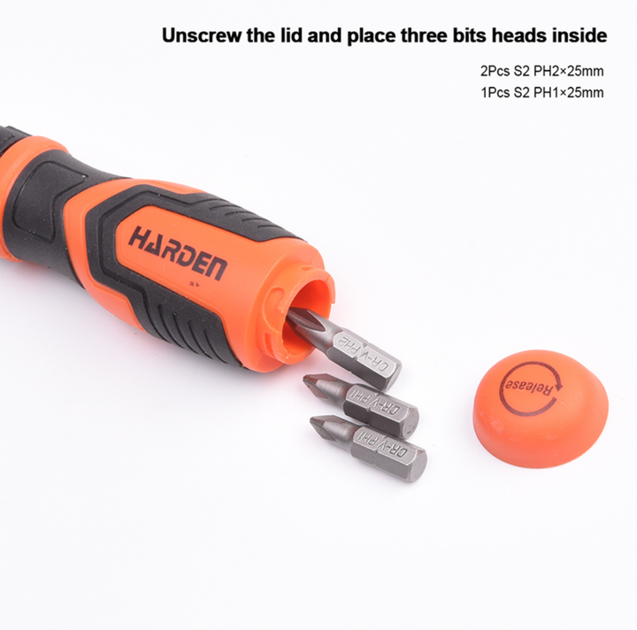 39Pcs Ratchet Screwdriver & Bits Set - طقم مفك طقطاق مع رؤوس