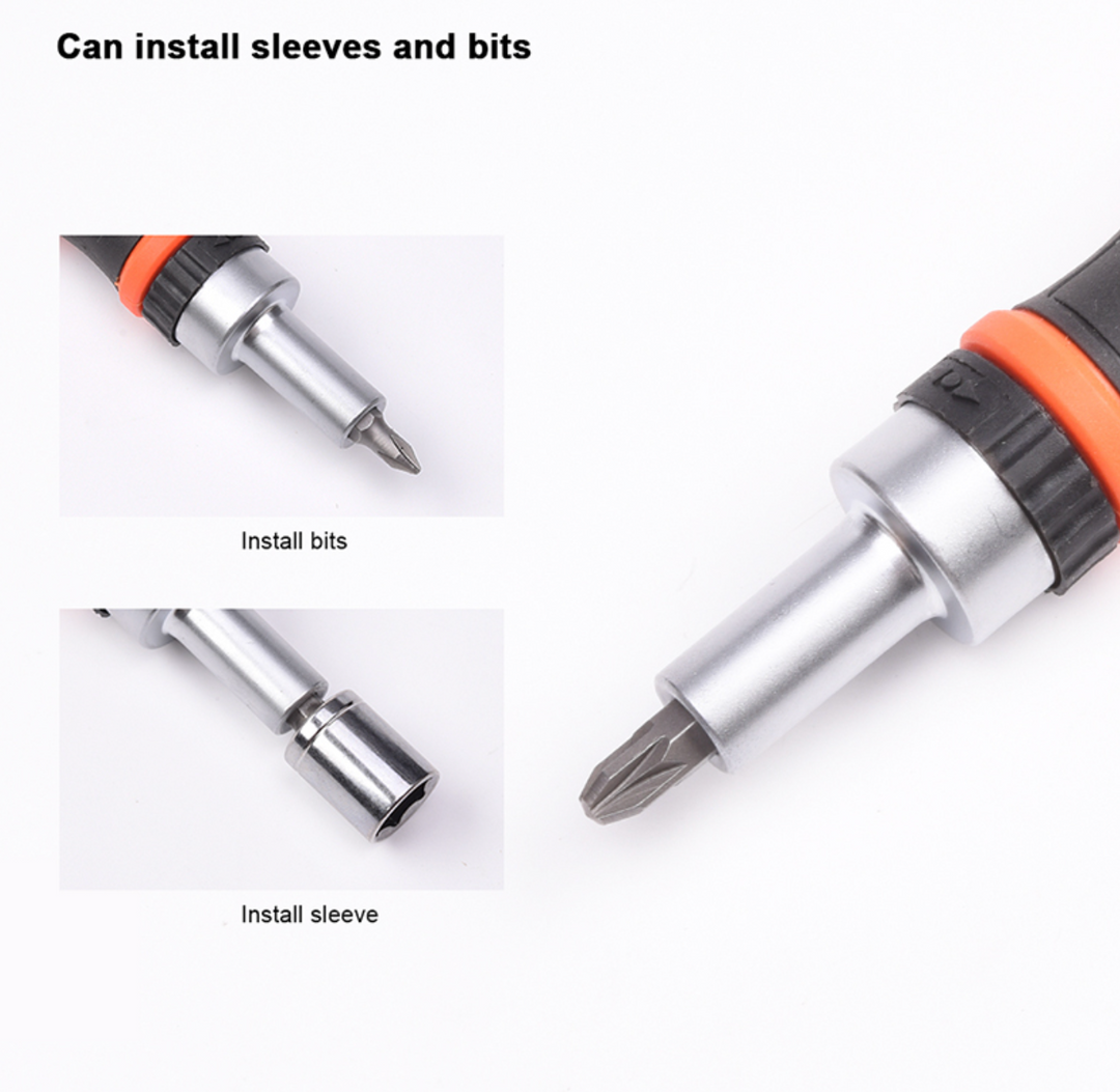 39Pcs Ratchet Screwdriver & Bits Set - طقم مفك طقطاق مع رؤوس