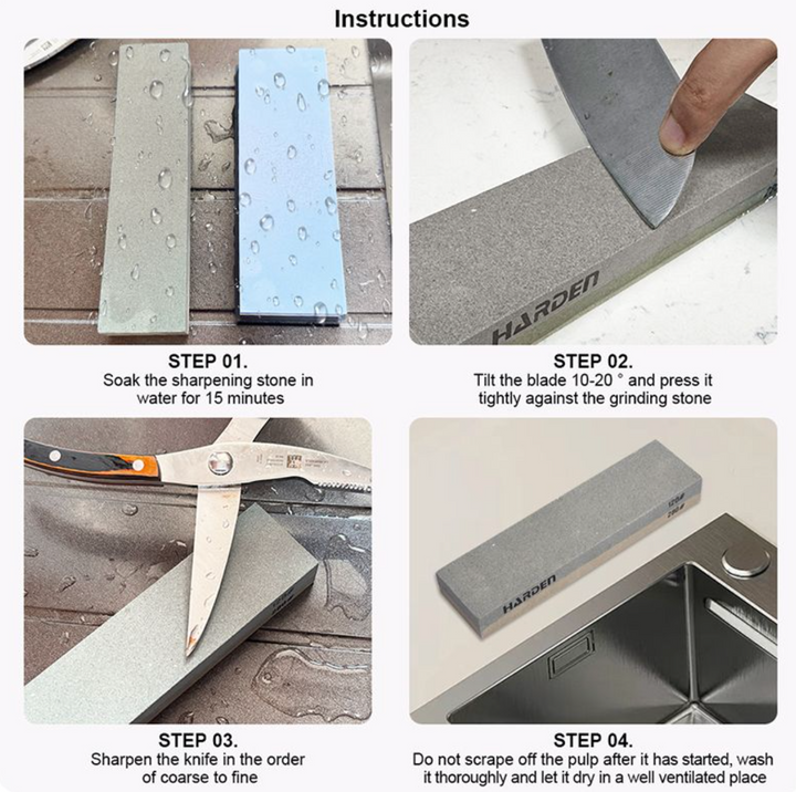 200x50x25mm Combination Sharpening Stone - حجر سنّ