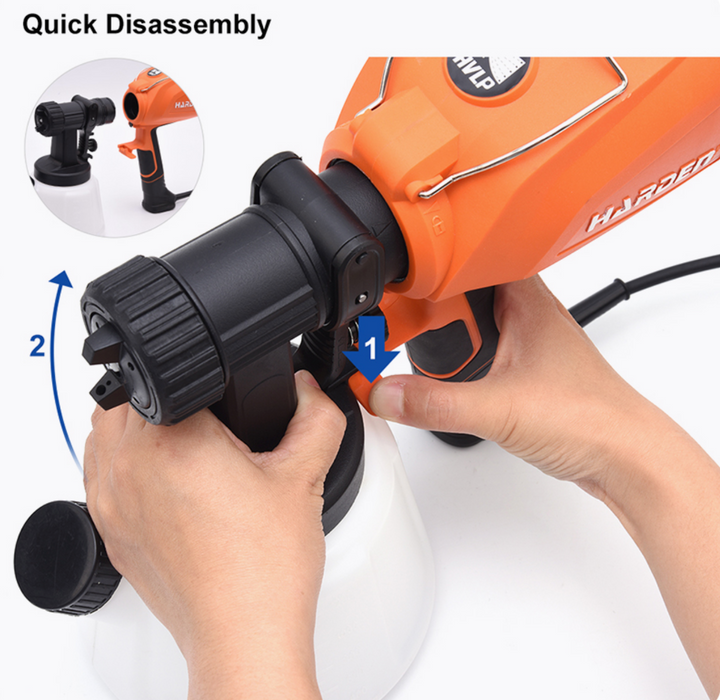 650W Industrial Spray Paint Gun 1.2L - فرد رش كهرباء