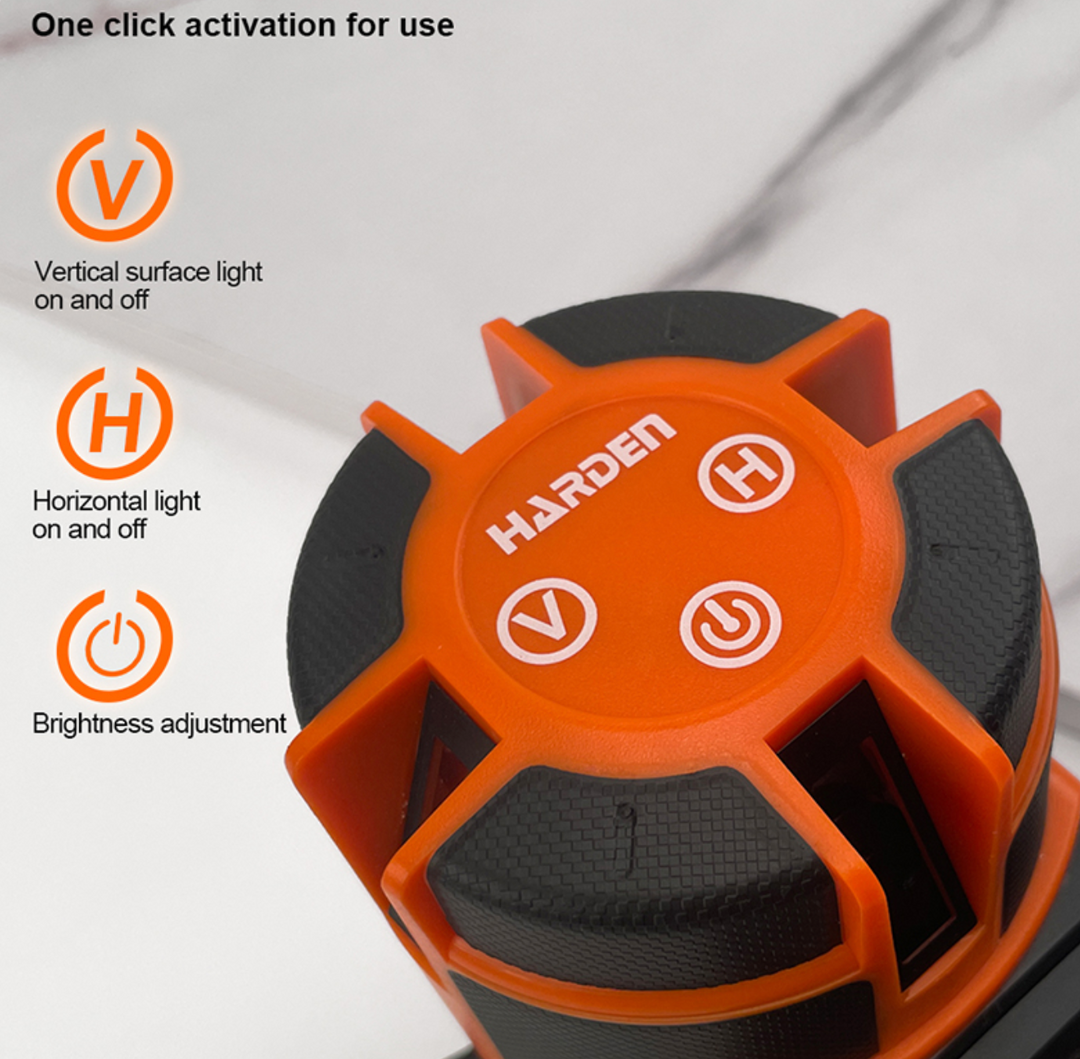 5 Lines Battery Self-Leveling Line Laser with 30m Outdoor Point - ليزر شقلة كل الاتجاهات (5 خطوط)