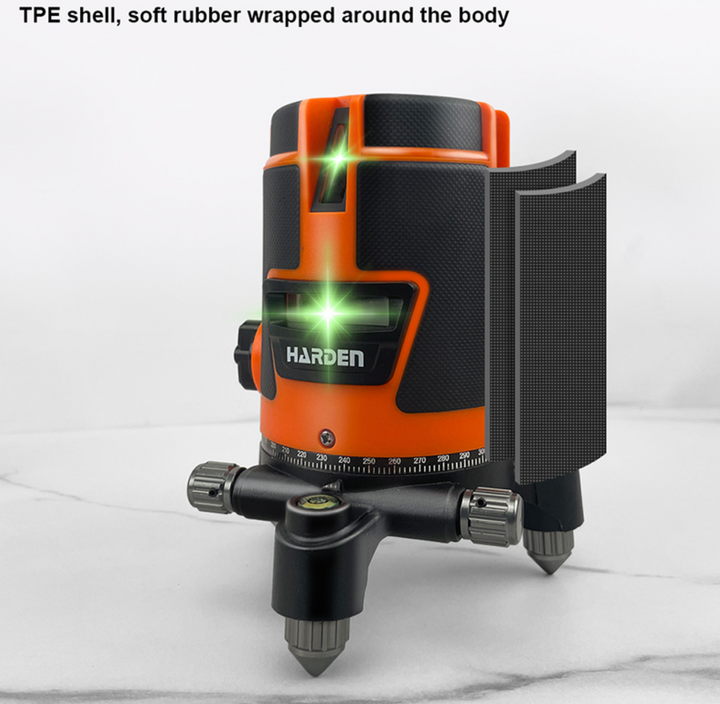 5 Lines Battery Self-Leveling Line Laser with 30m Outdoor Point - ليزر شقلة كل الاتجاهات (5 خطوط)