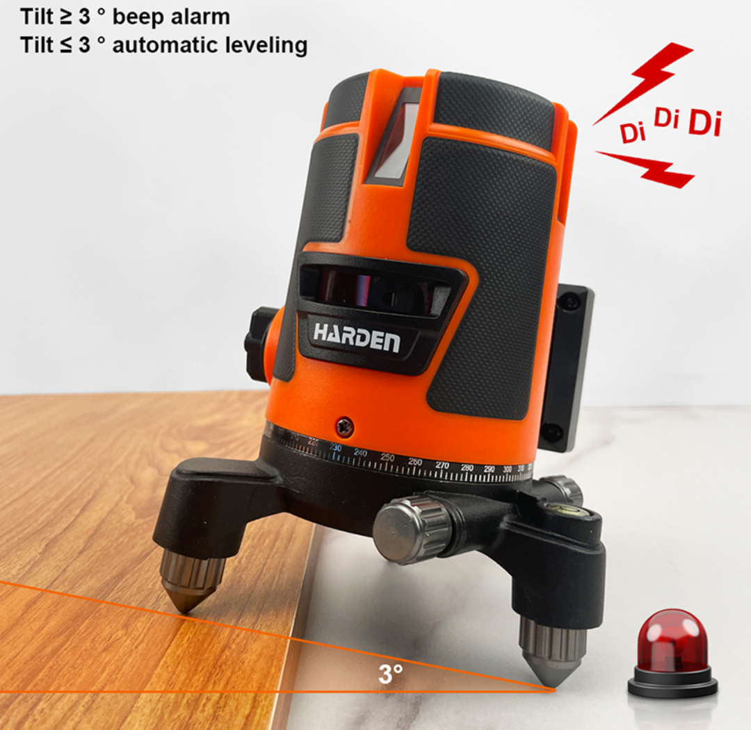 5 Lines Battery Self-Leveling Line Laser with 30m Outdoor Point - ليزر شقلة كل الاتجاهات (5 خطوط)