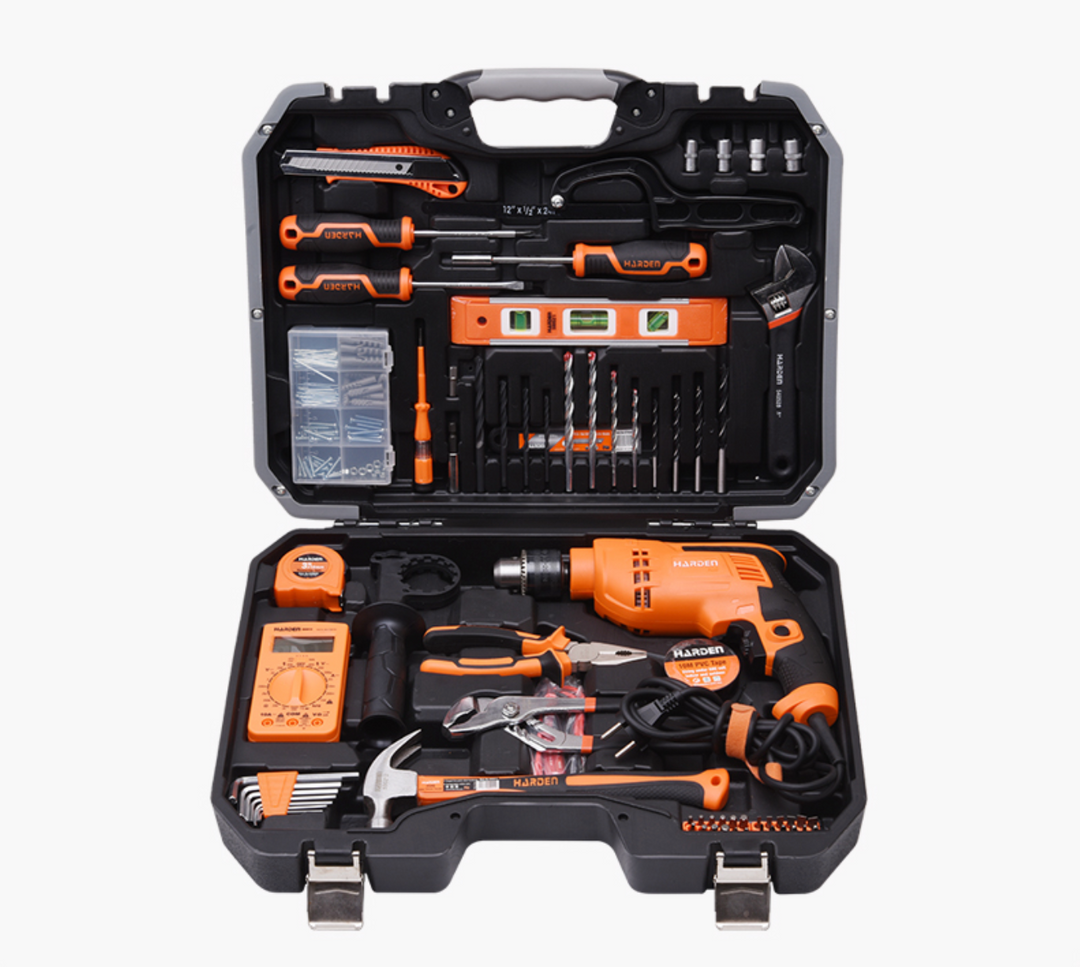 75Pcs Multi-functional Impact Drill Set - شنطة عدة مشكلة مع مقدح رجراج 13 ملم