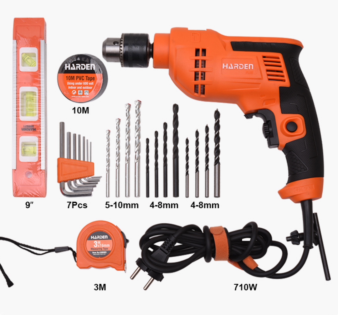75Pcs Multi-functional Impact Drill Set - شنطة عدة مشكلة مع مقدح رجراج 13 ملم