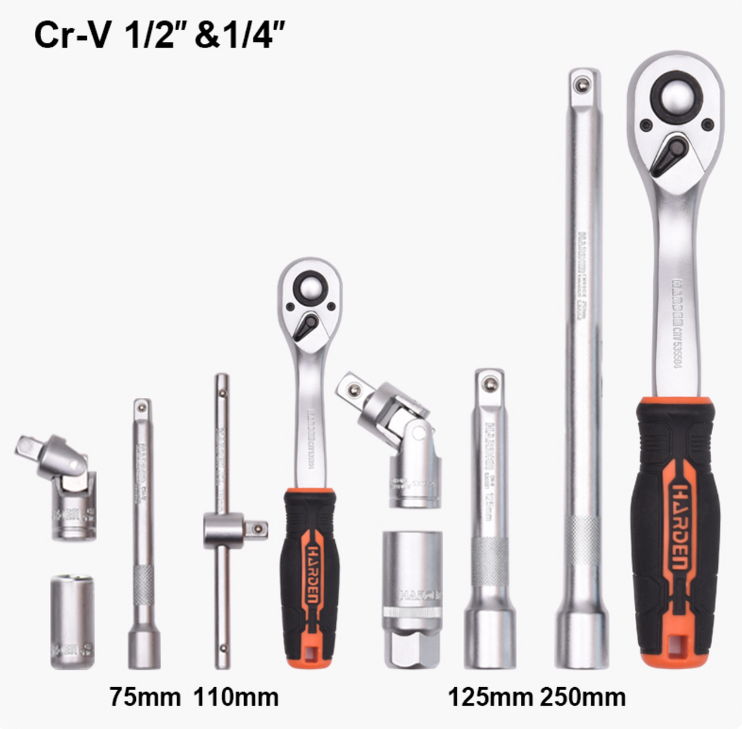 89PCS 1/2" & 1/4" Drive Socket Set -  طقم طربوش 1/4&1/2 89قطعة