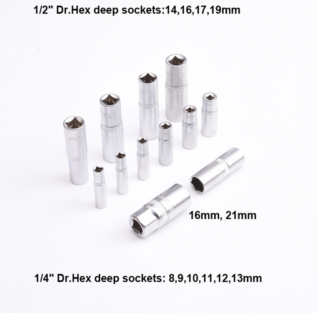 89PCS 1/2" & 1/4" Drive Socket Set -  طقم طربوش 1/4&1/2 89قطعة
