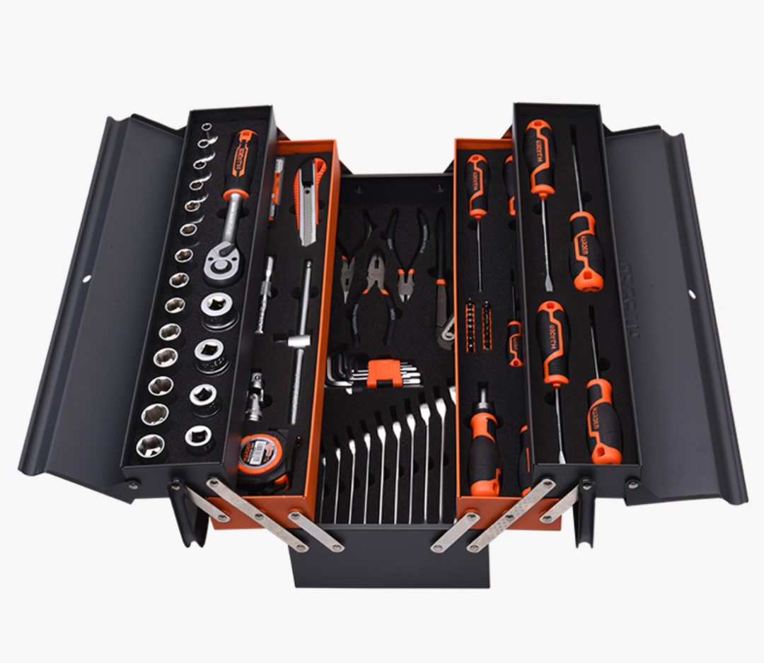 Heavy Duty 77Pcs Tools Set - شنطة عدة اوكارديون مشكلة