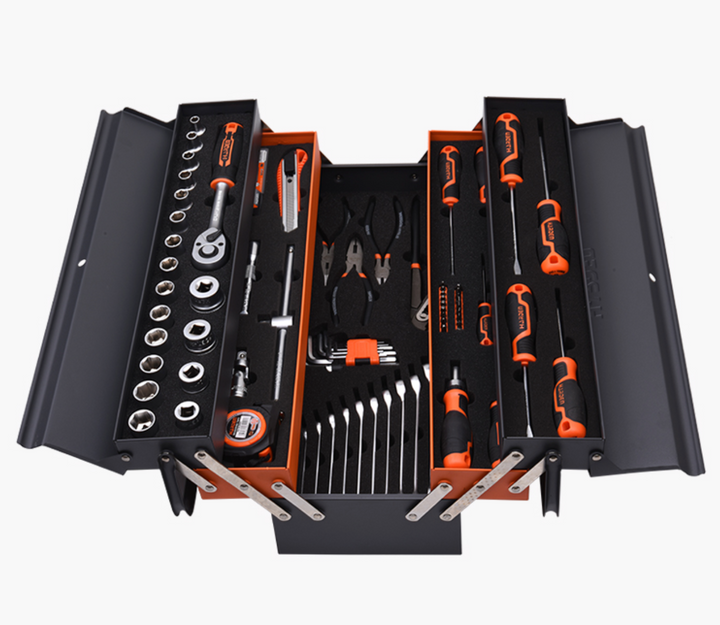 Heavy Duty 77Pcs Tools Set - شنطة عدة اوكارديون مشكلة
