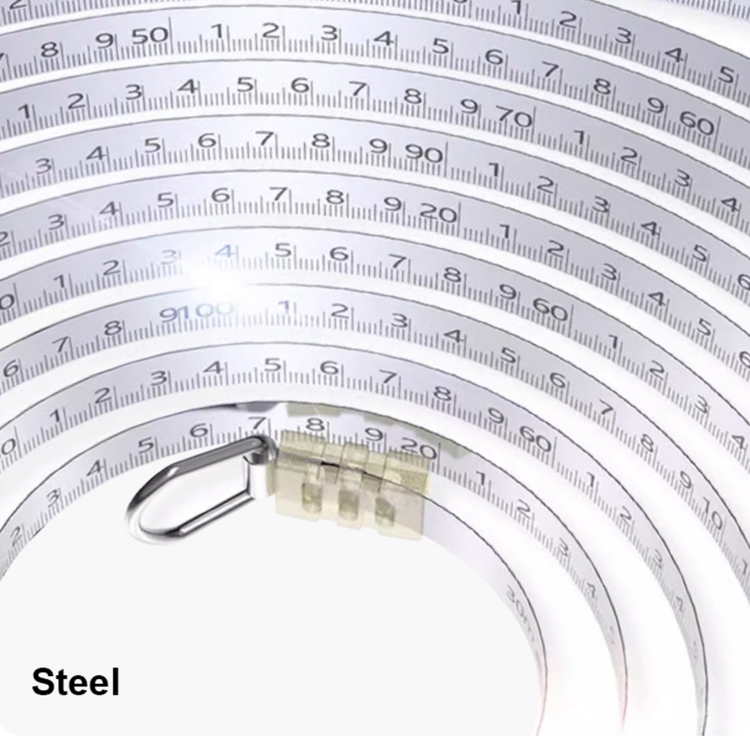 100M Long Steel Measuring Tape - مازورة كيل مسكة حديد