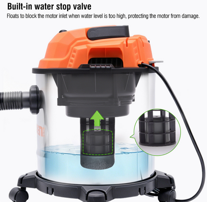 1200W Wet and Dry 12L Industrial Vacuum Cleaner - مكنسة فاكييوم