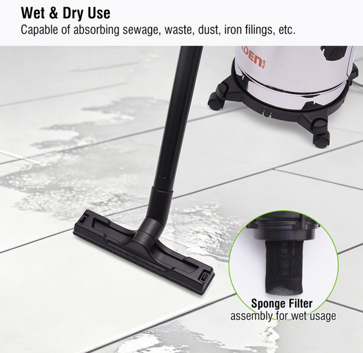 1200W Wet and Dry 12L Industrial Vacuum Cleaner - مكنسة فاكييوم
