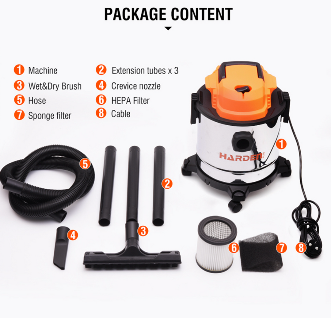1200W Wet and Dry 12L Industrial Vacuum Cleaner - مكنسة فاكييوم