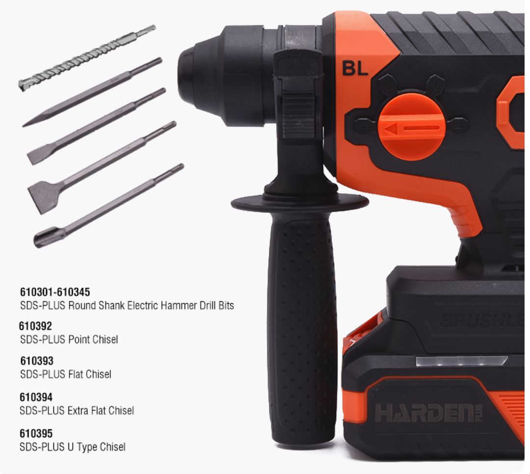 20V Brushless SDS Rotary Hammer 4.0Ah Battery (2) - كومبرسور برم وتكسير عالبطارية