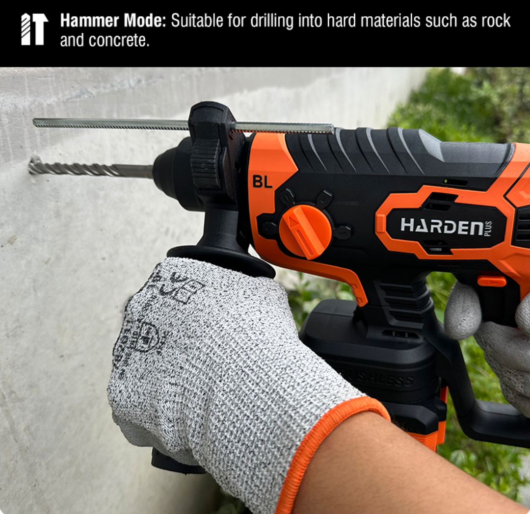20V Brushless SDS Rotary Hammer 4.0Ah Battery (2) - كومبرسور برم وتكسير عالبطارية