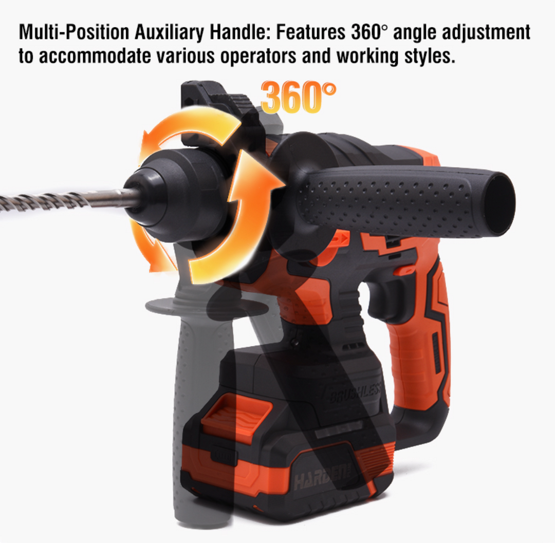 20V Brushless SDS Rotary Hammer 4.0Ah Battery (2) - كومبرسور برم وتكسير عالبطارية